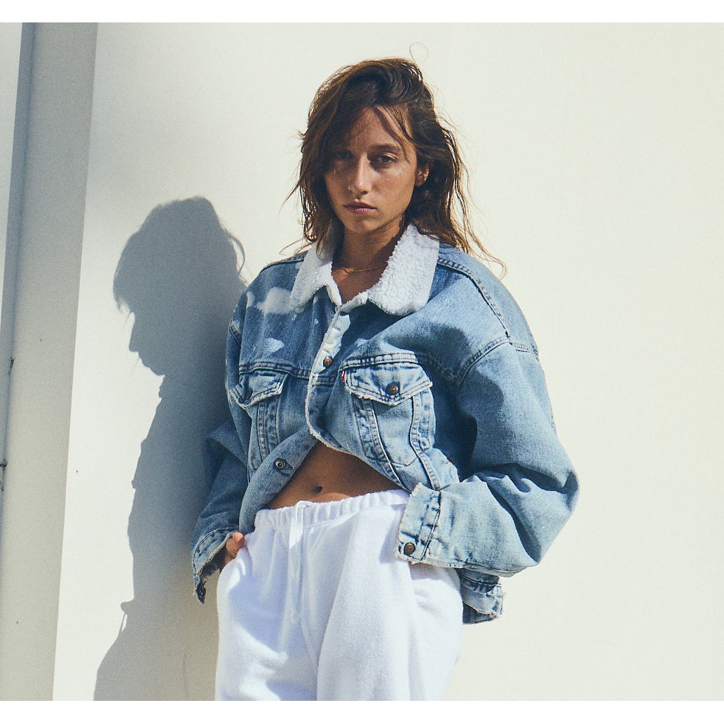 VINTAGE LEVI'S SHERPA DENIM JACKET