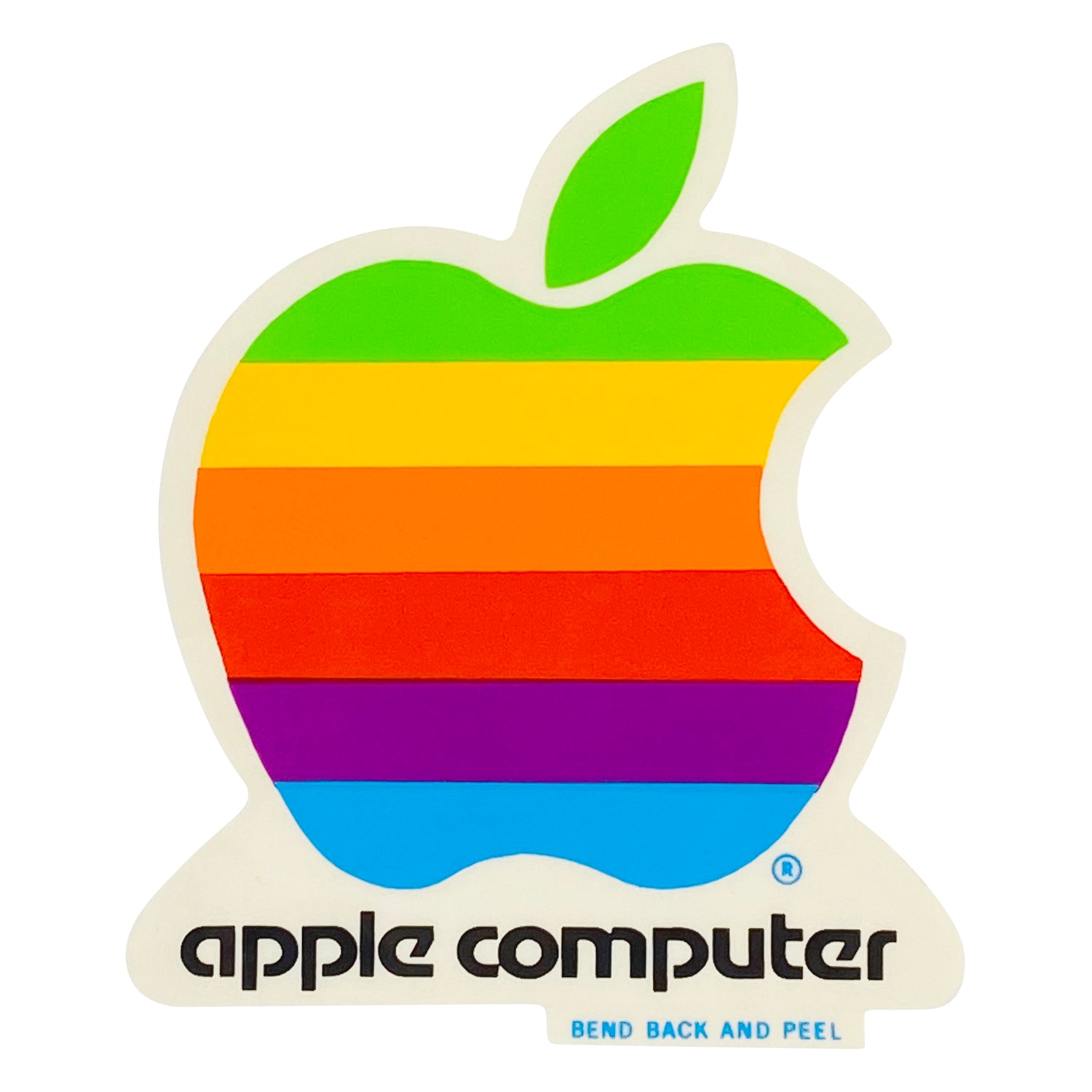 VINTAGE APPLE COMPUTER STICKER - LARGE