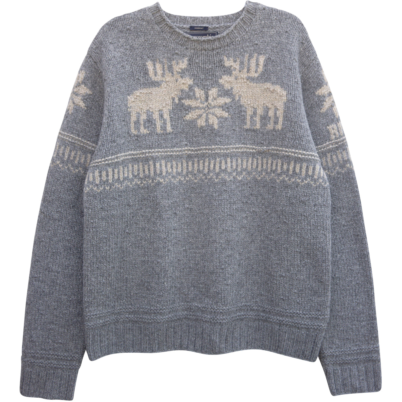 Vintage Abercrombie & Fitch Hand Knit 100% Wool Sweater