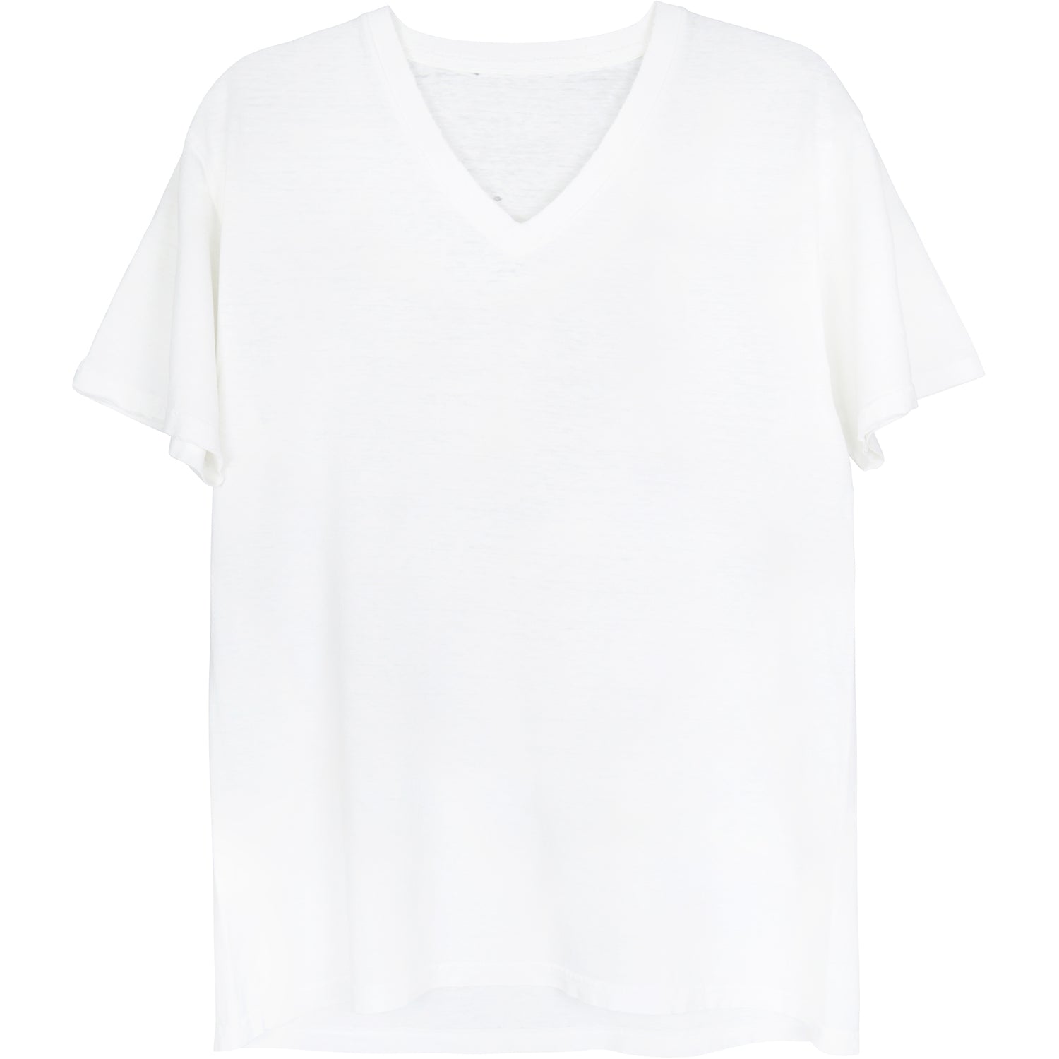 VINTAGE WHITE V-NECK T-SHIRT