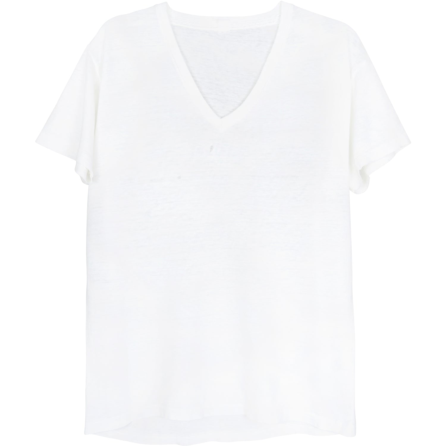 VINTAGE WHITE V-NECK T-SHIRT