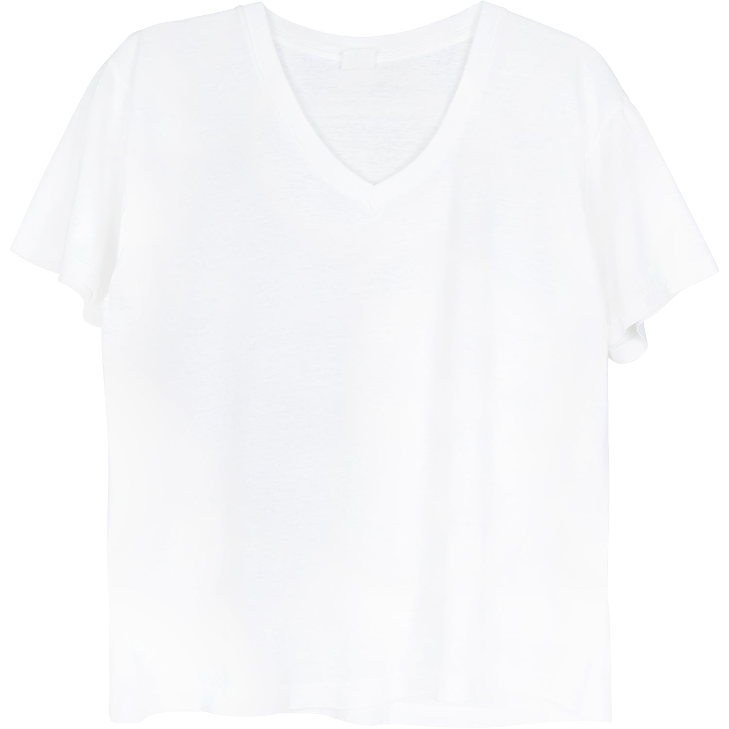 VINTAGE WHITE V-NECK T-SHIRT