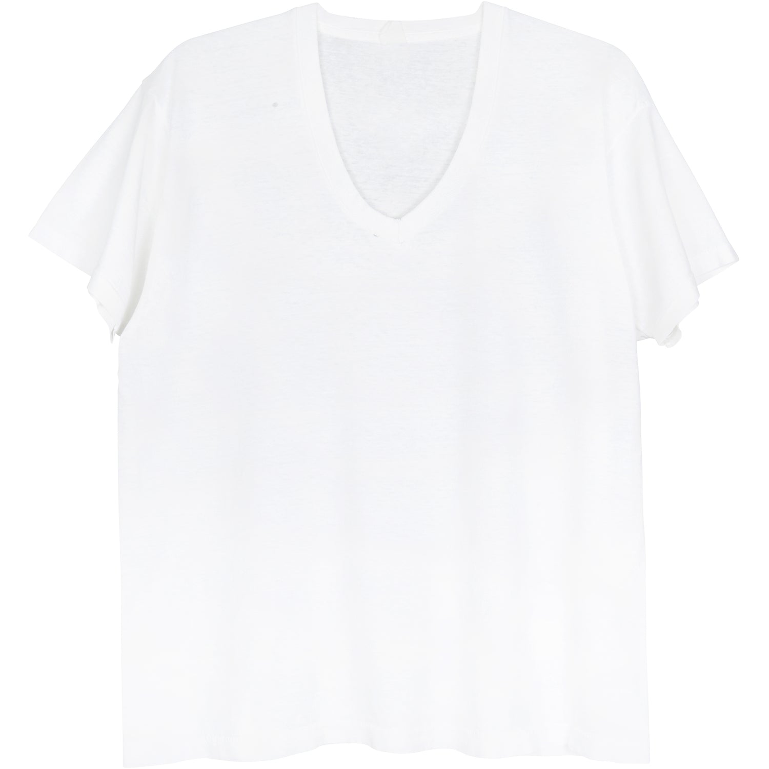 VINTAGE WHITE V-NECK T-SHIRT