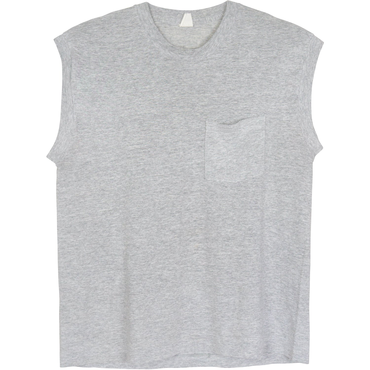 VINTAGE HEATHER GREY MUSCLE T-SHIRT