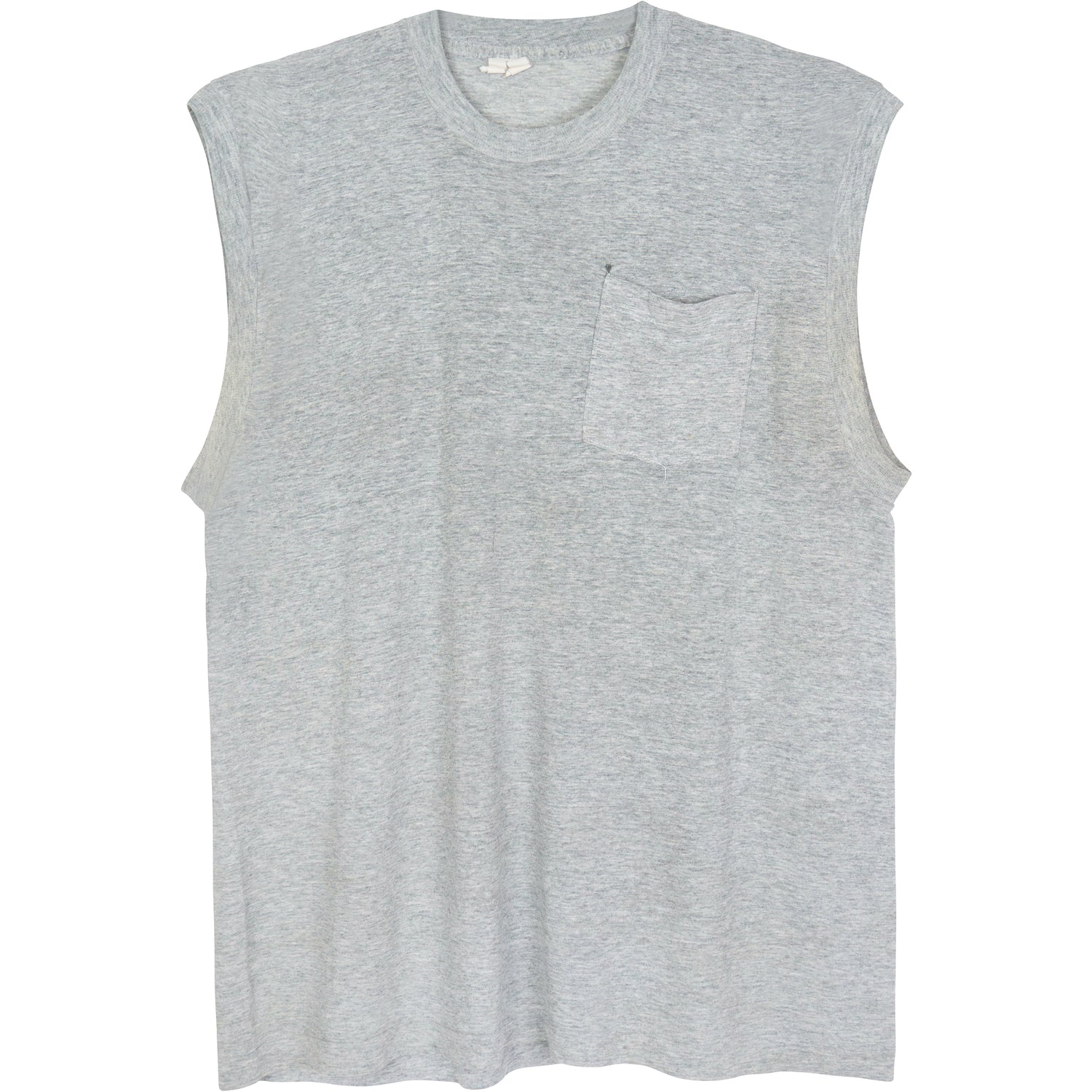 VINTAGE HEATHER GREY MUSCLE T-SHIRT
