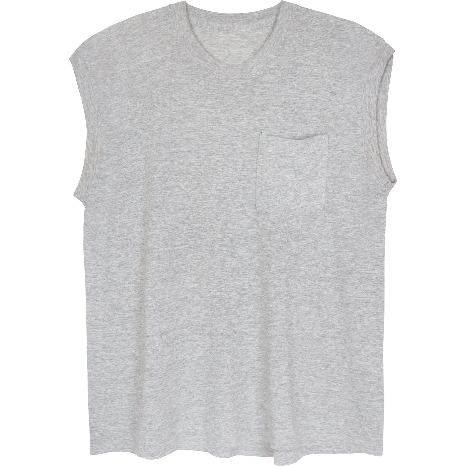 VINTAGE HEATHER GREY MUSCLE T-SHIRT