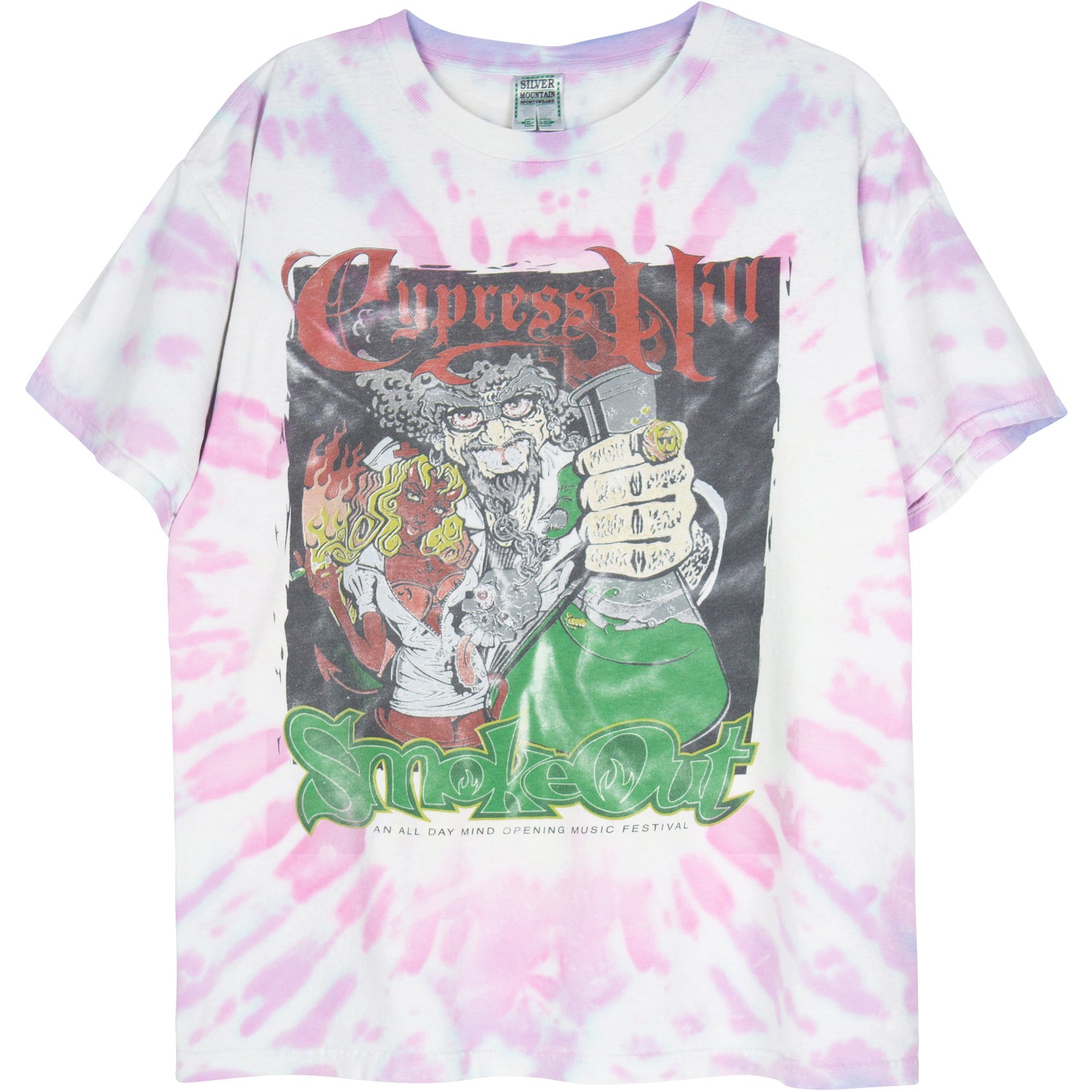 VINTAGE CYPRESS HILL SMOKE OUT TIE DYE shirt