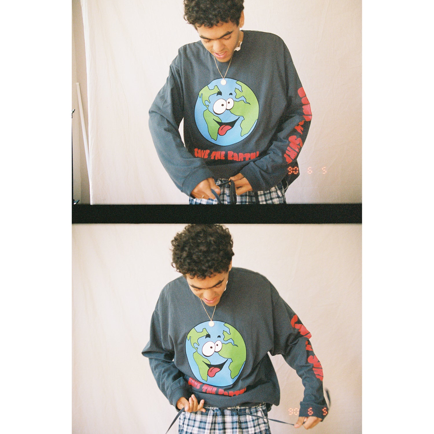 COWBOY SURF EARTH LONG SLEEVE TEE