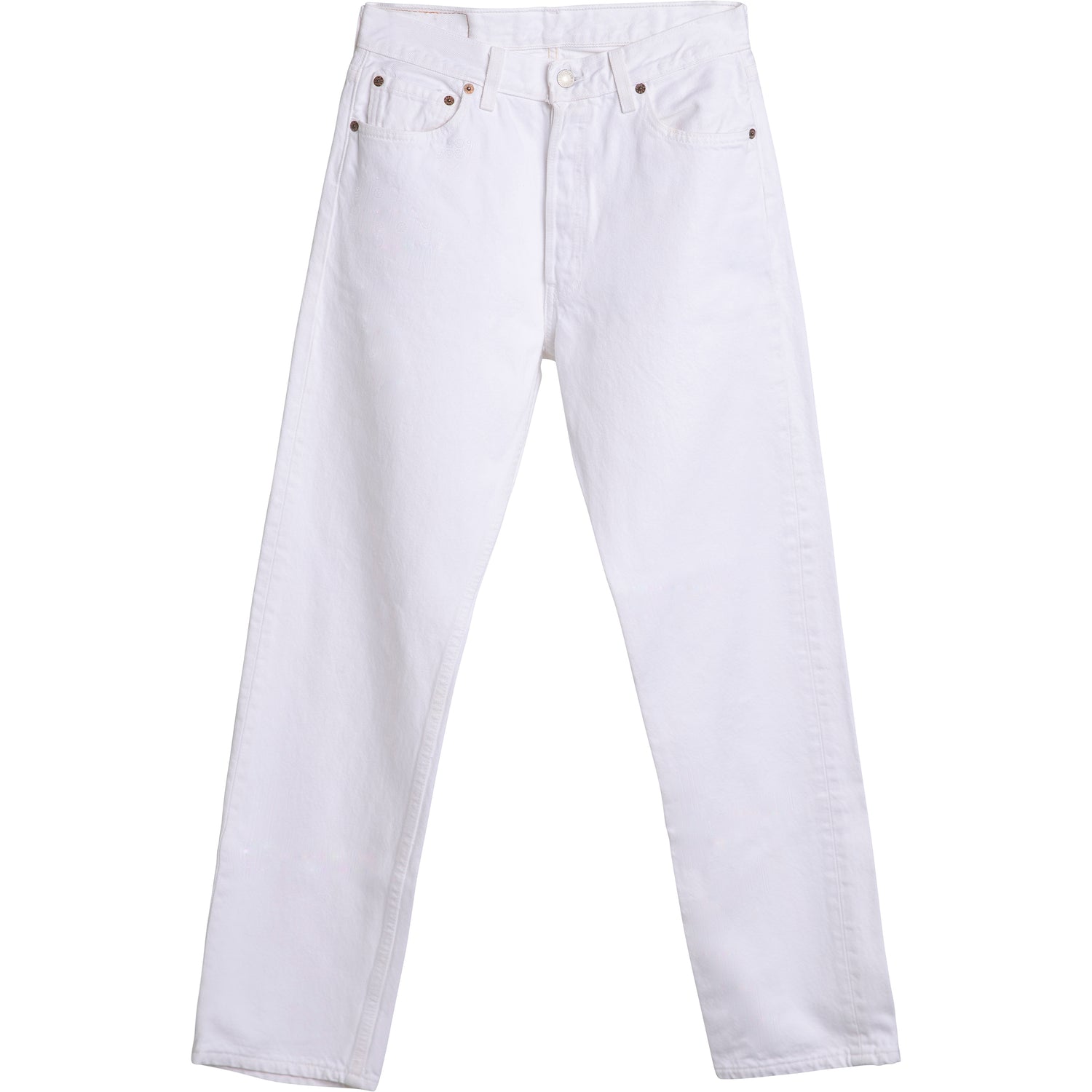 WHITE - VINTAGE LEVI'S 501 JEANS - ALL SIZES