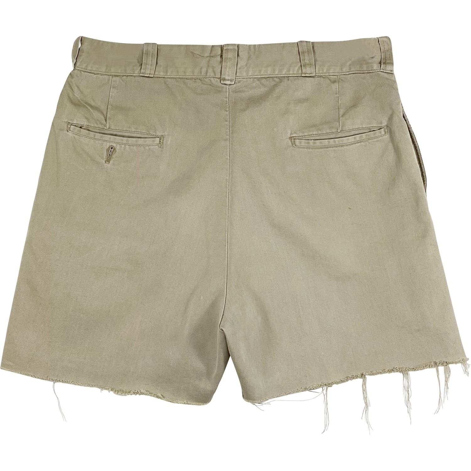 VINTAGE KHAKI CUT-OFF SHORTS