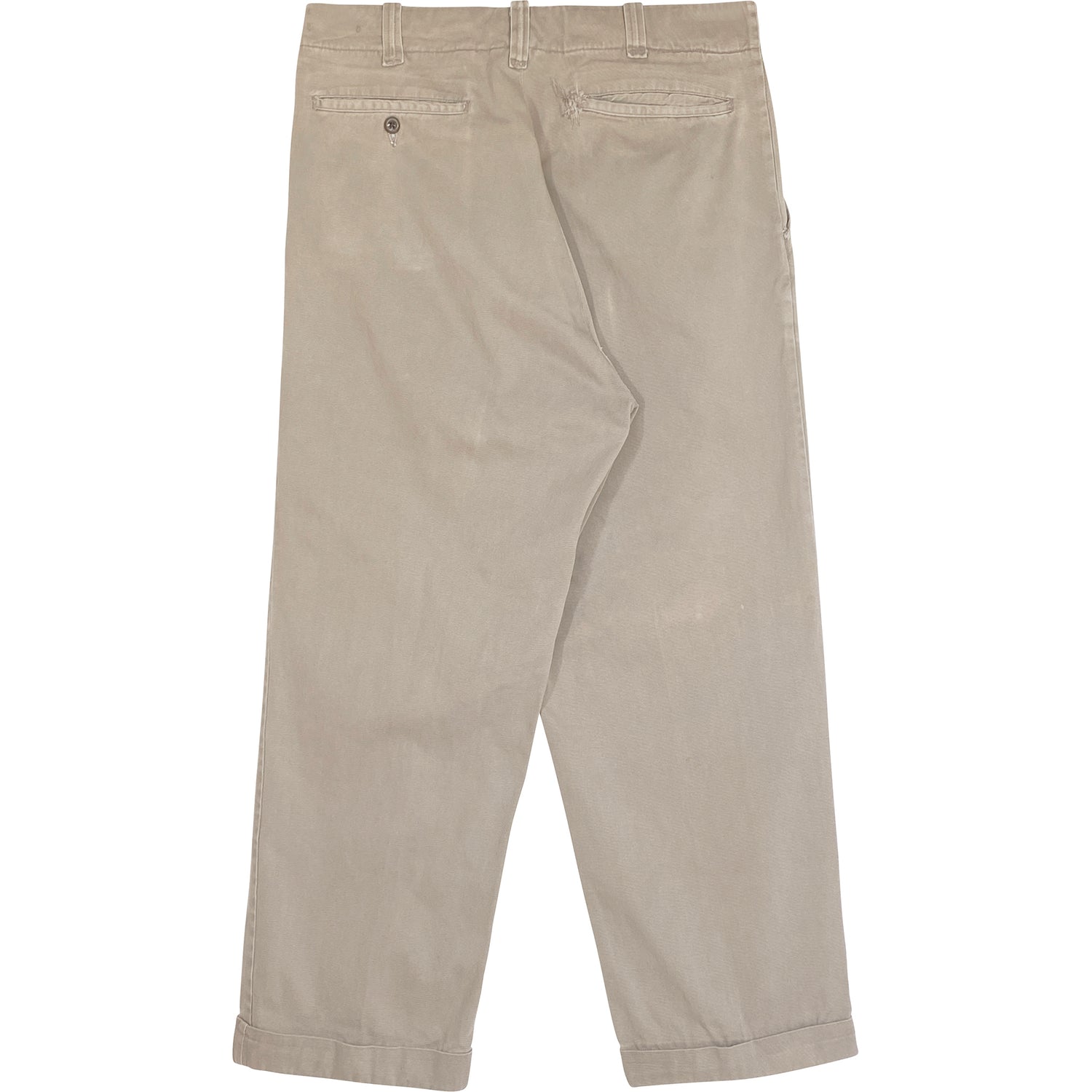 VINTAGE BEAT UP WORK CHINOS - Size 30