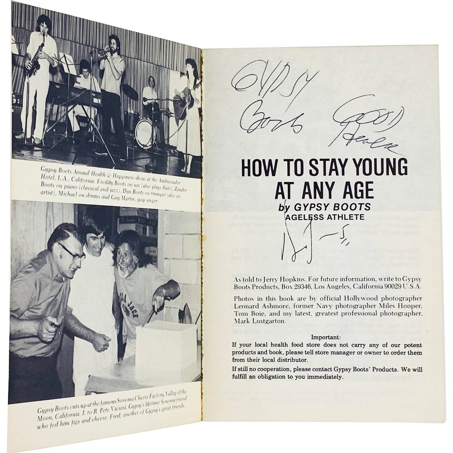GYPSY BOOTS - HOW TO STAY YOUNG AT ANY AGE BOOK