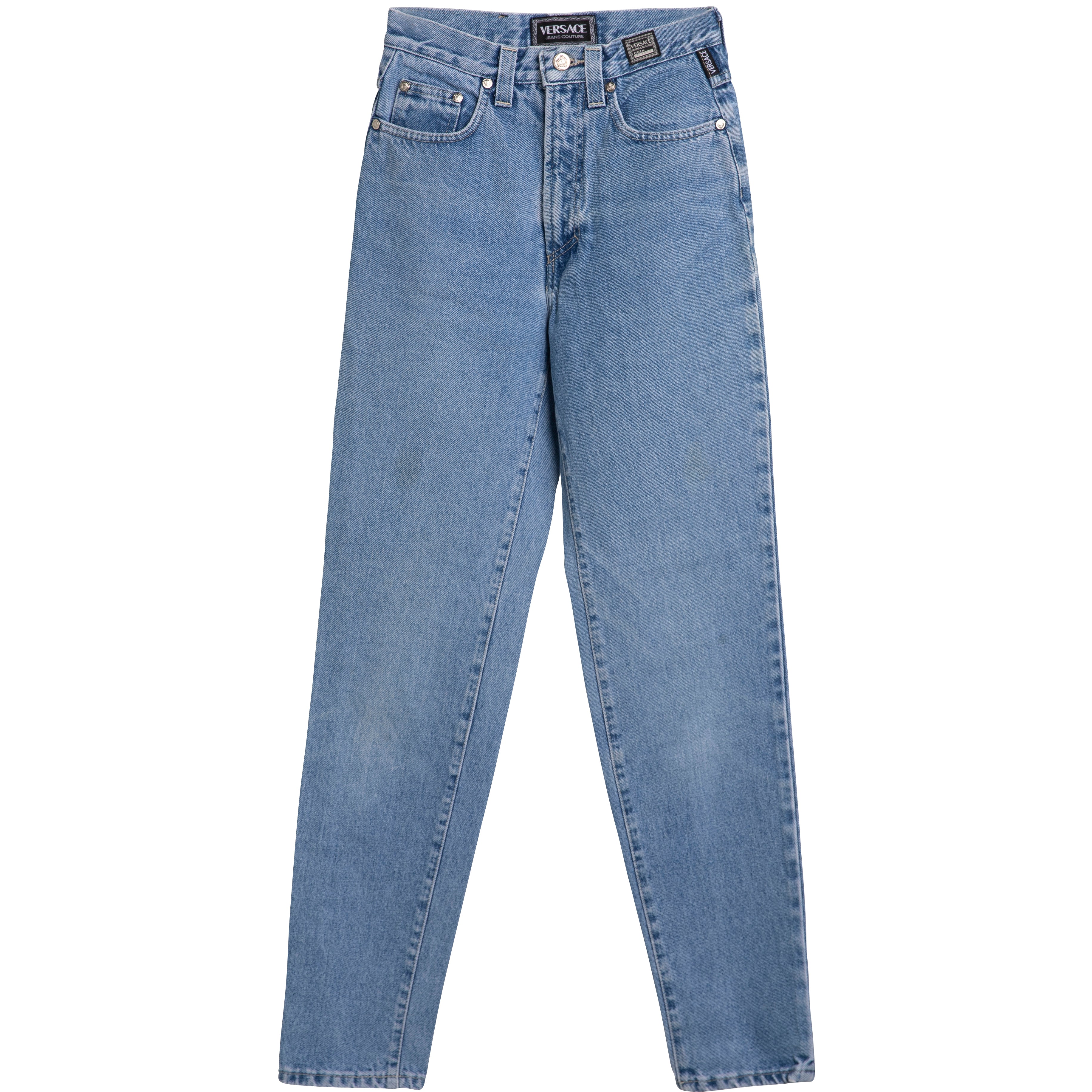 デニム・ジーパン VERSACE Woman Jeans Denim 10180451A12930 1D800 VERSACE: Jeans woman - Denim | Versace jeans 10180451A12930