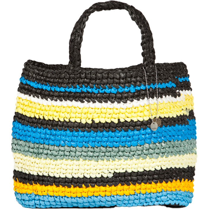 HAND WOVEN RECYCLED BEACH BAG
