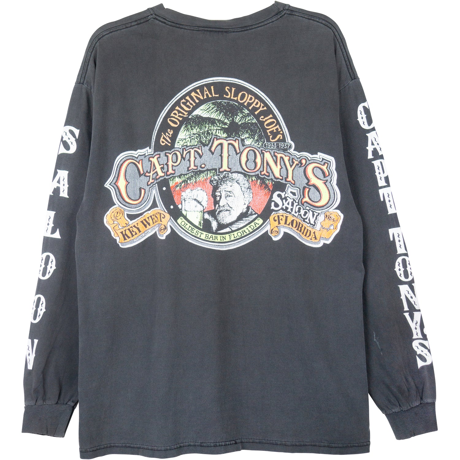 VINTAGE CAPT. TONY'S SALOON KEY WEST LONG SLEEVE TEE