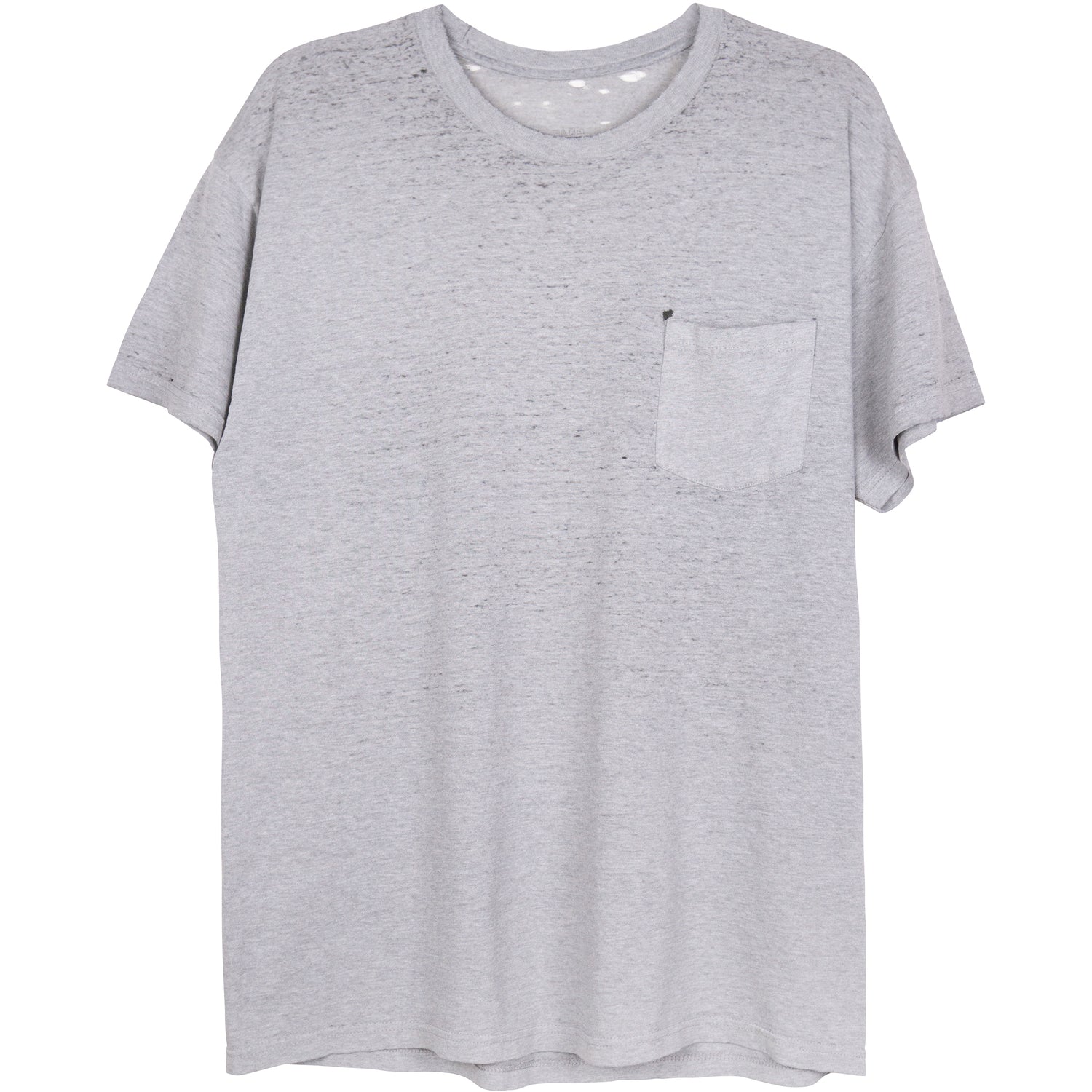 VINTAGE HEATHER GREY HANES POCKET T-SHIRT