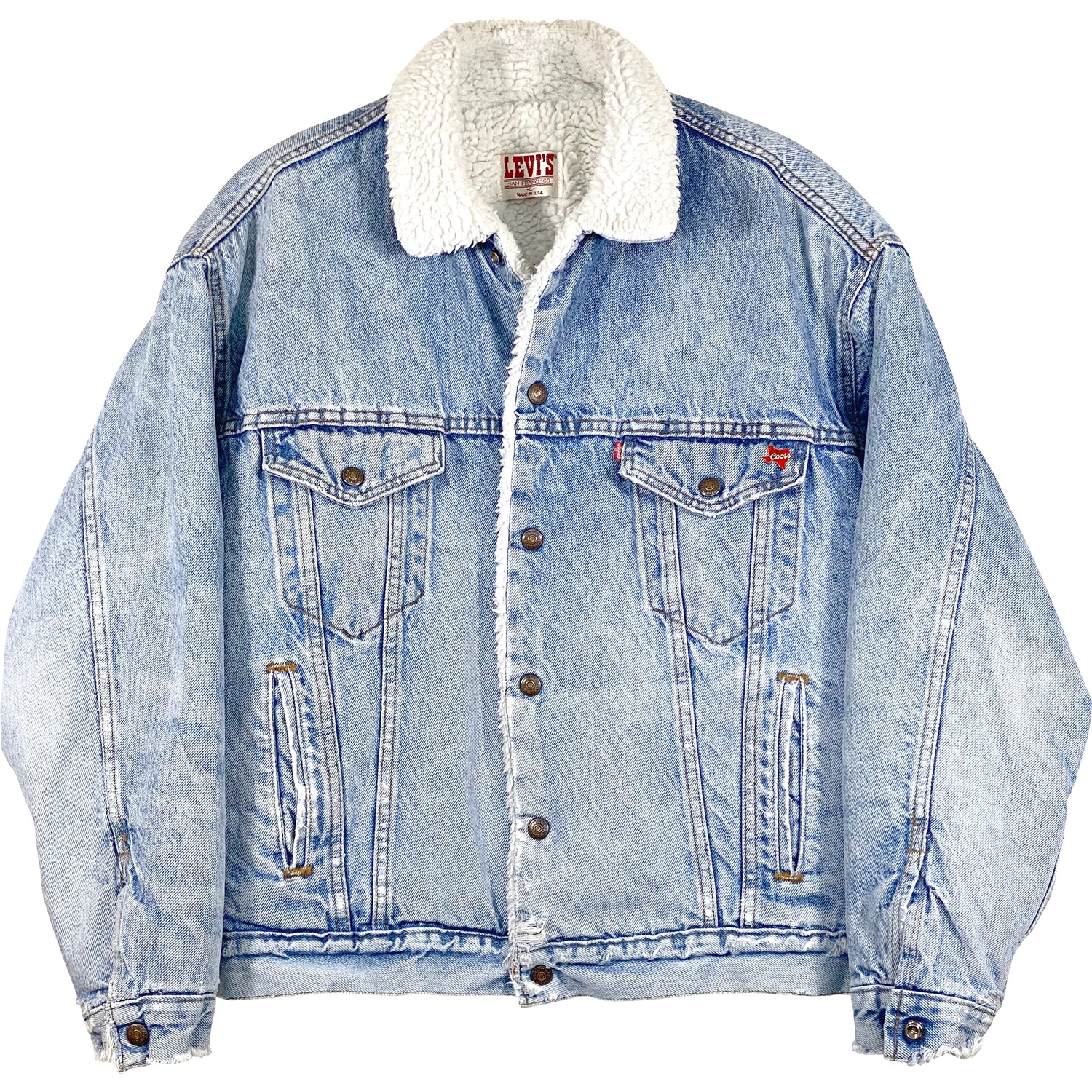 VINTAGE LEVI'S SHERPA DENIM JACKET