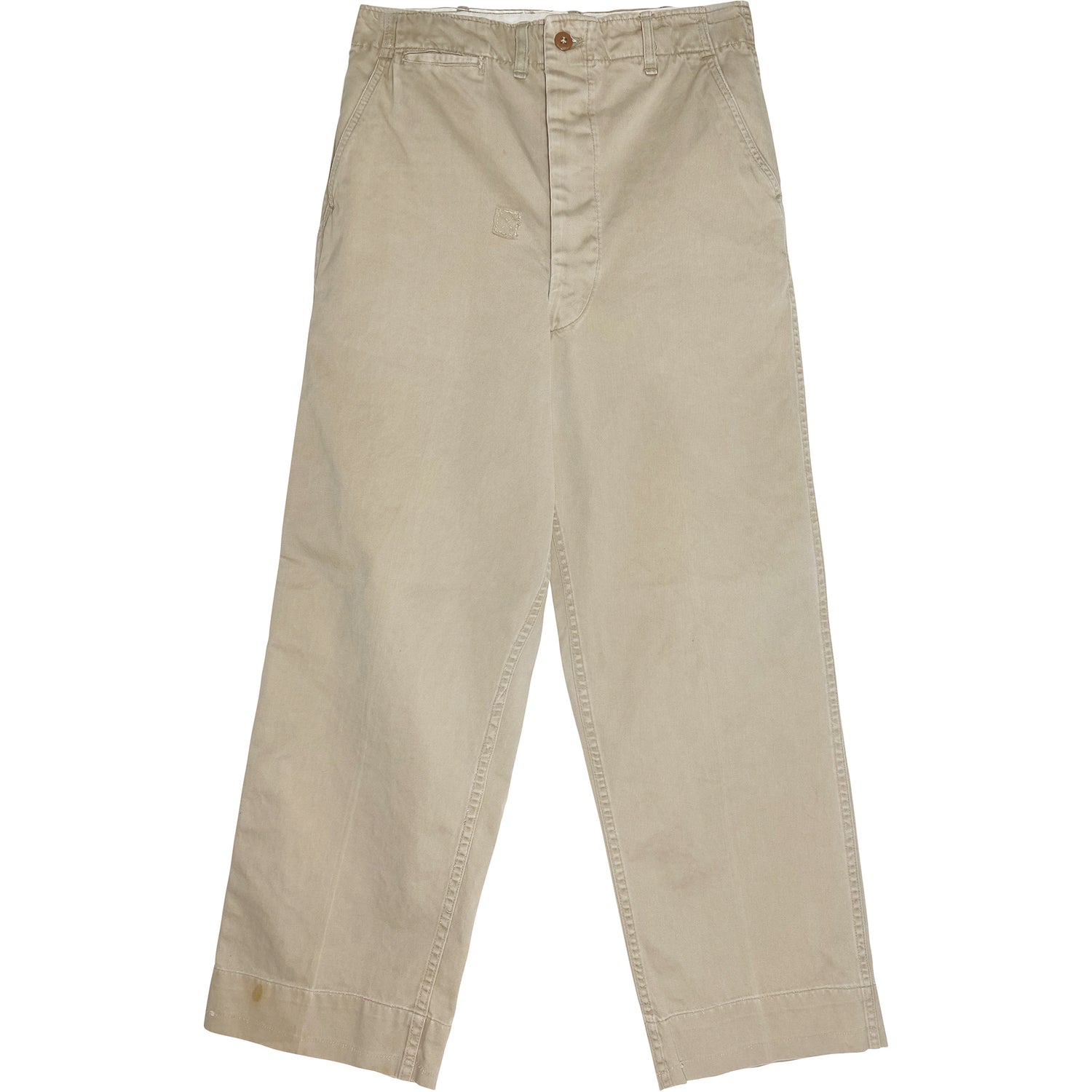 VINTAGE BEAT UP MILITARY CHINOS - Size 28